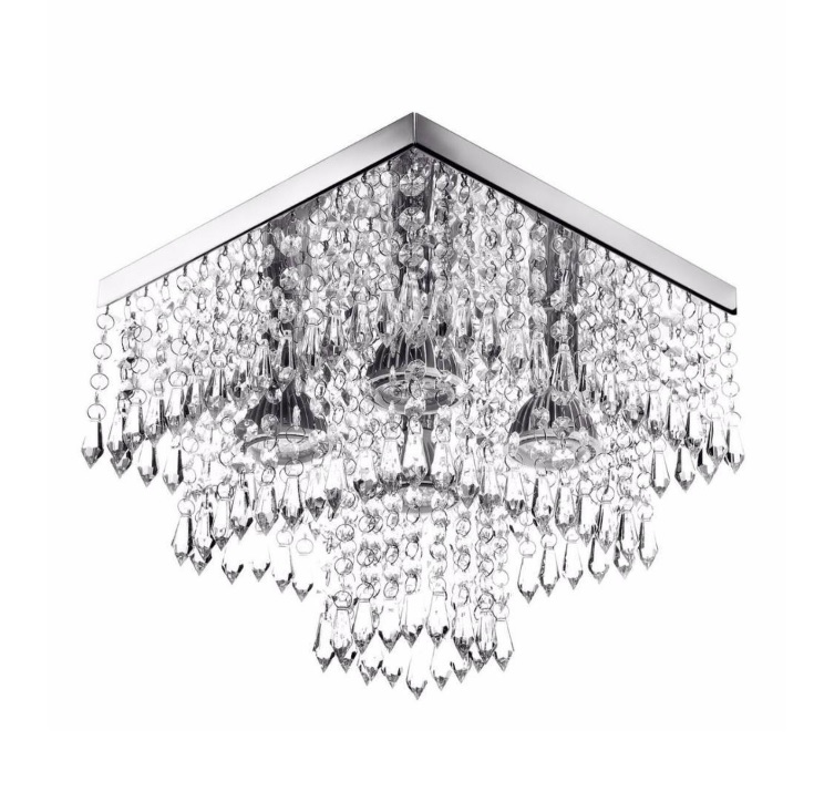 Lustre De Cristal Acrilico Sweetcrillic 30×30 Perfeito!!