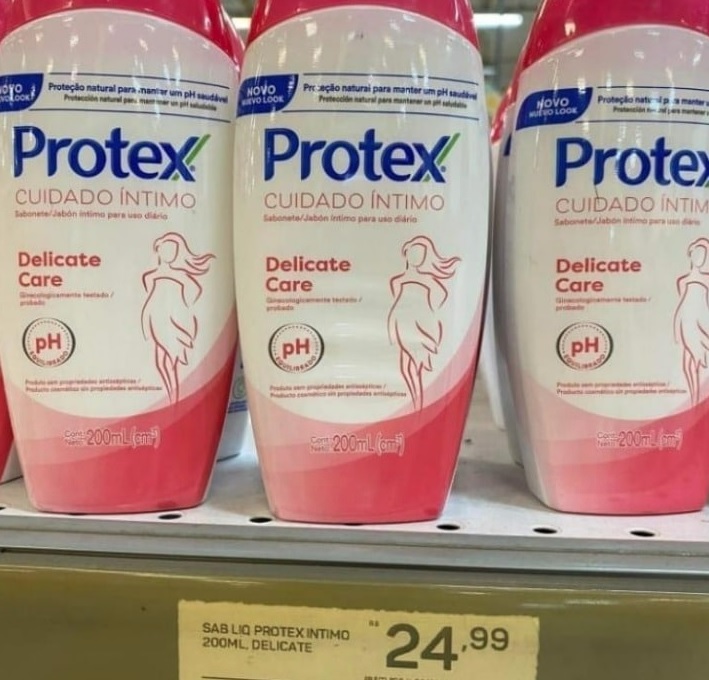 Sabonete Íntimo Líquido Protex Cuidado Íntimo Delicate Care 200Ml