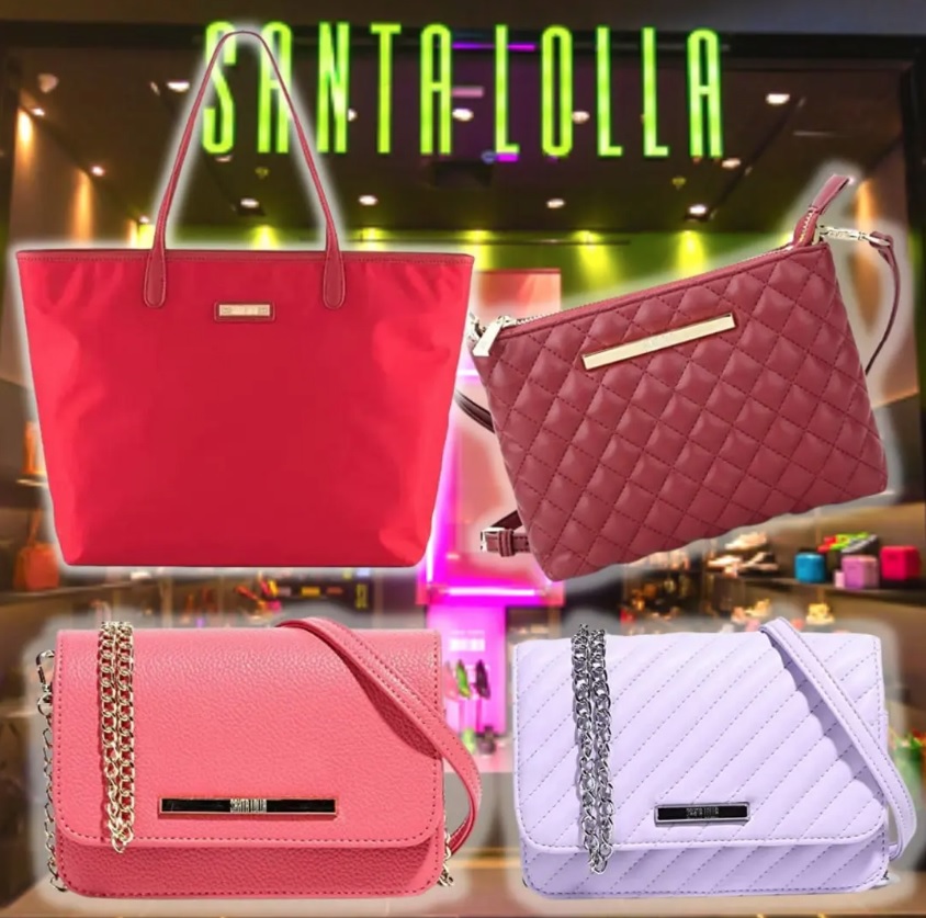 Seleção de Bolsas Santa Lolla até 40% de desconto