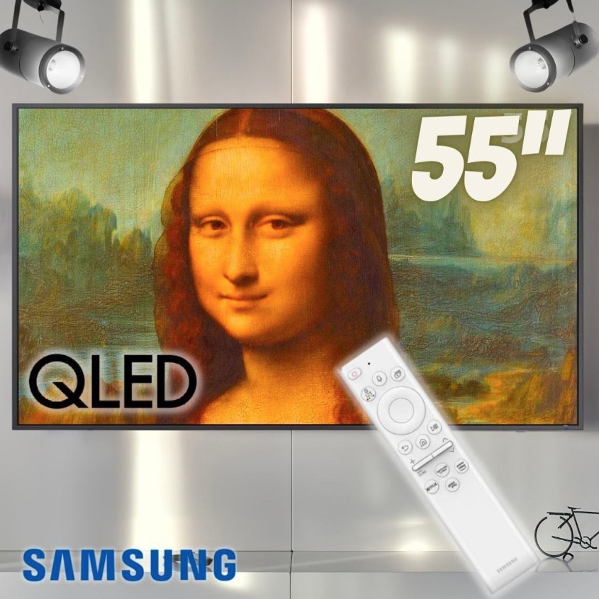 Smart TV 55” 4K QLED Samsung The Frame VA 120Hz – Wi-Fi Bluetooth Alexa Google QN55LS03BA