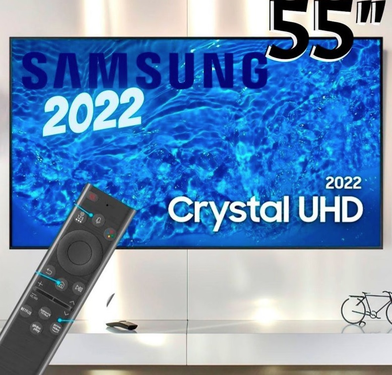 Smart TV LED 55″ Samsung Crystal UHD 4K 55BU8000