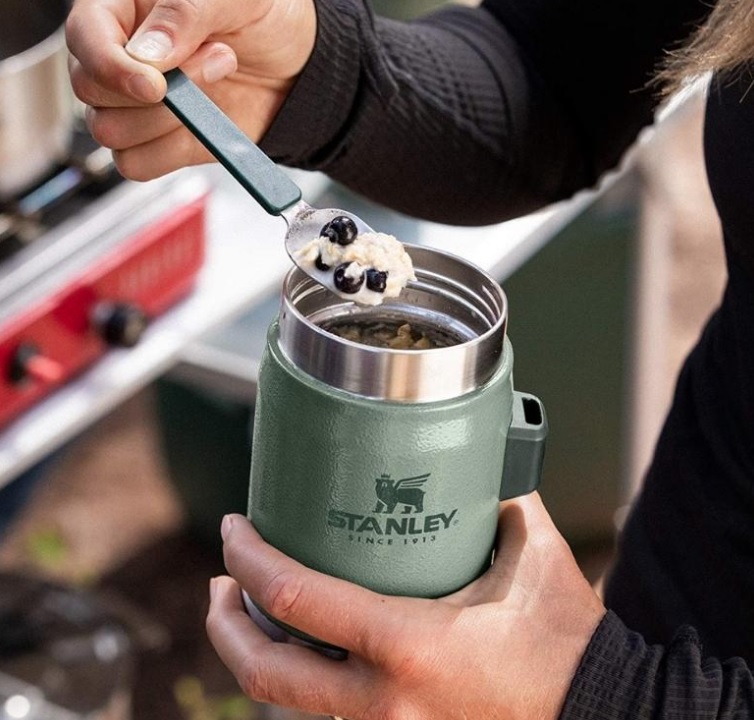 The Legendary Food Jar + Spork 400 ml Hammertone Green