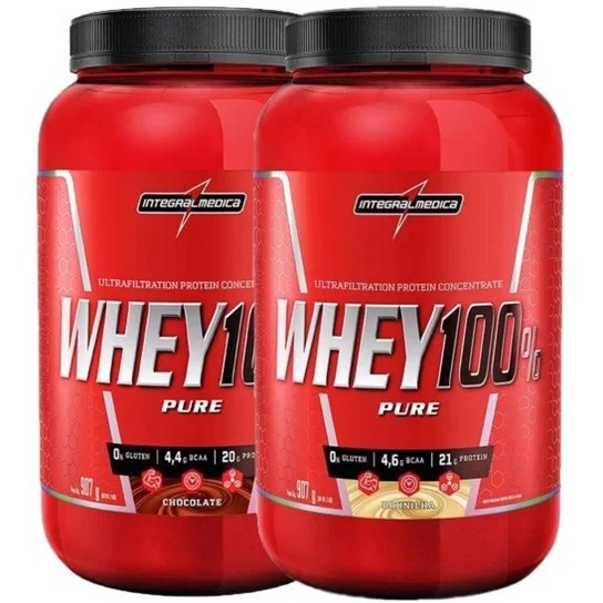 Whey 100% Pure Pt 907G Choc, Integralmedica, 907G