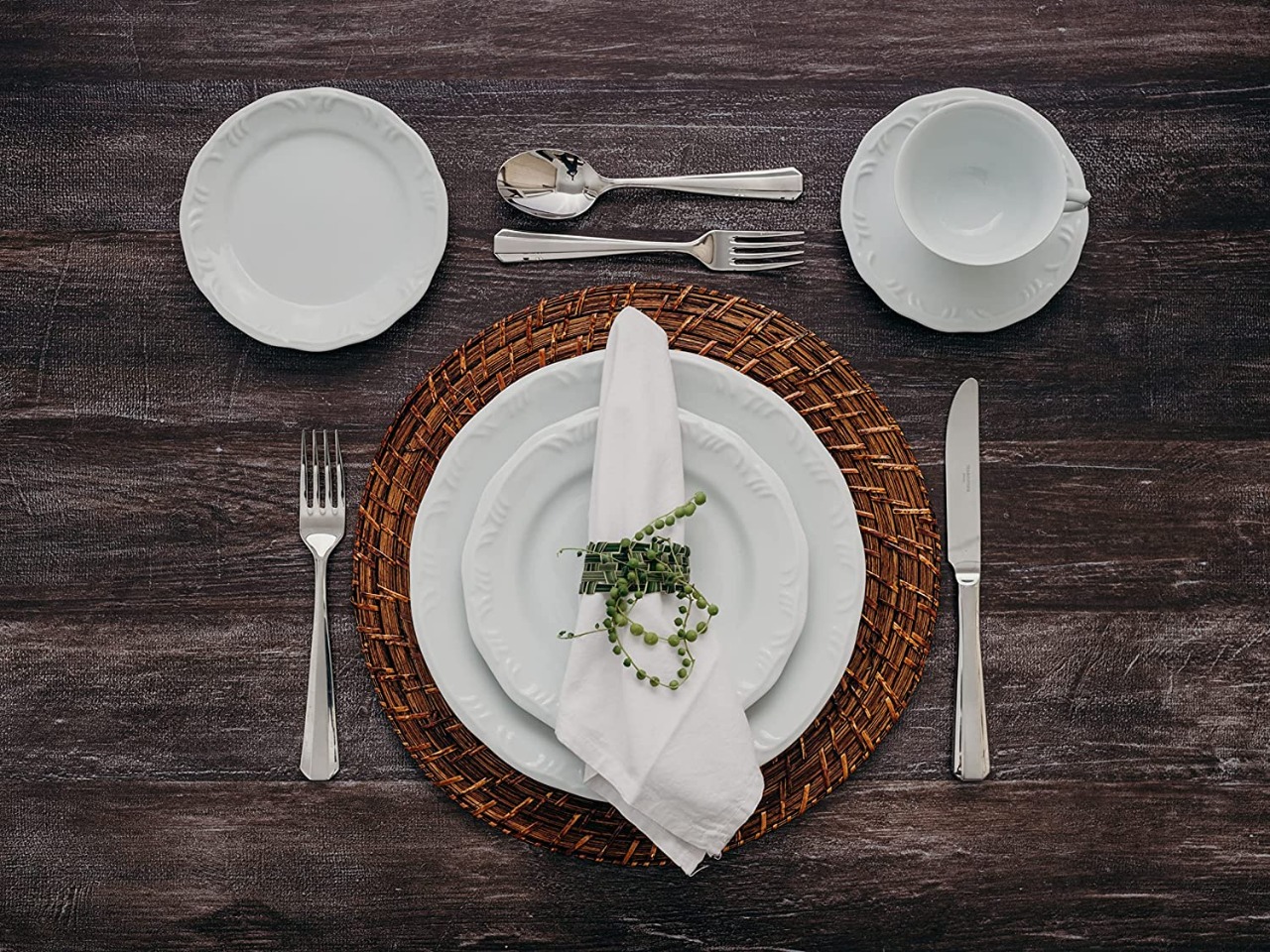 Serviço de Jantar e Chá 20 peças Porcelana, Branco, Schmidt