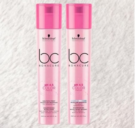 Schwarzkopf Professional BC pH 4.5 Color Freeze Kit Shampoo Matizador + Shampoo sem Sulfato