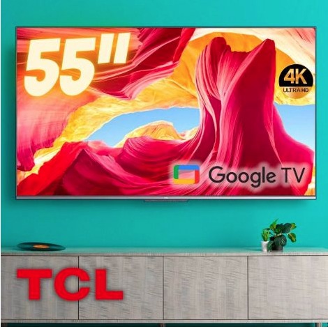 [APP AMERICANAS] Smart TV Android 55″ TCL Led 4K UHD 55P725 HDR10 Bluetooth Google Assistant Borda Ultrafina Wi-Fi