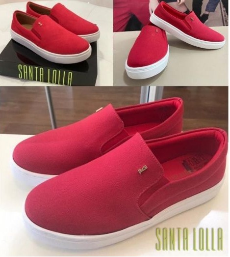 Slip On Santa Lolla Lona Feminino