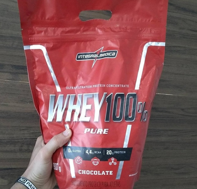 Whey 100% Pure Refil Chocolate, IntegralMedica, 907g
