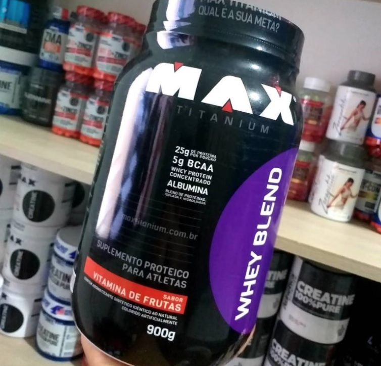 Whey Blend – 900g Vitamina de Frutas, Max Titanium