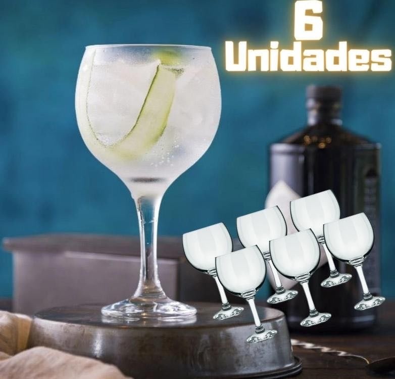 Conjunto de Taças 570ml Gin Tônica Bohemia Gastro 6 peças – Nadir