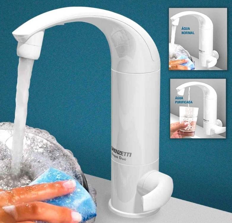 Purificador de Água com Torneira de Mesa Acqua Due Branco LORENZETTI