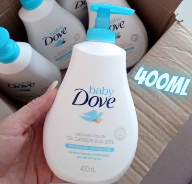 Sabonete Líquido da Cabeça aos Pés Baby Dove Hidratação Enriquecida 400ml