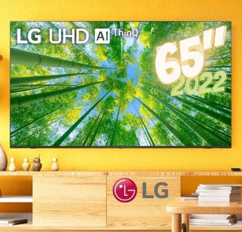 Smart TV LG 65″ 4K UHD 65UQ8050 WiFi Bluetooth HDR Nvidia GEFORCE NOW ThinQAI Smart Magic Google Alexa
