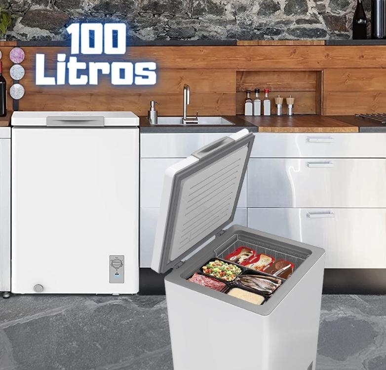 Freezer Horizontal 100L, Midea, 127V, Branco, CFA10B1