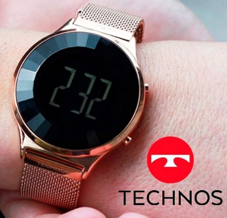 Relógio Technos, Pulseira de Aço, Feminino, Multi-Colored