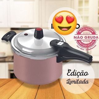 Panela De Pressão Fechamento Externo 4,5L Rose Panelux