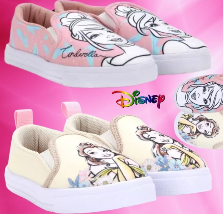 Slip On Infantil Disney Cinderela ou Bella Feminino