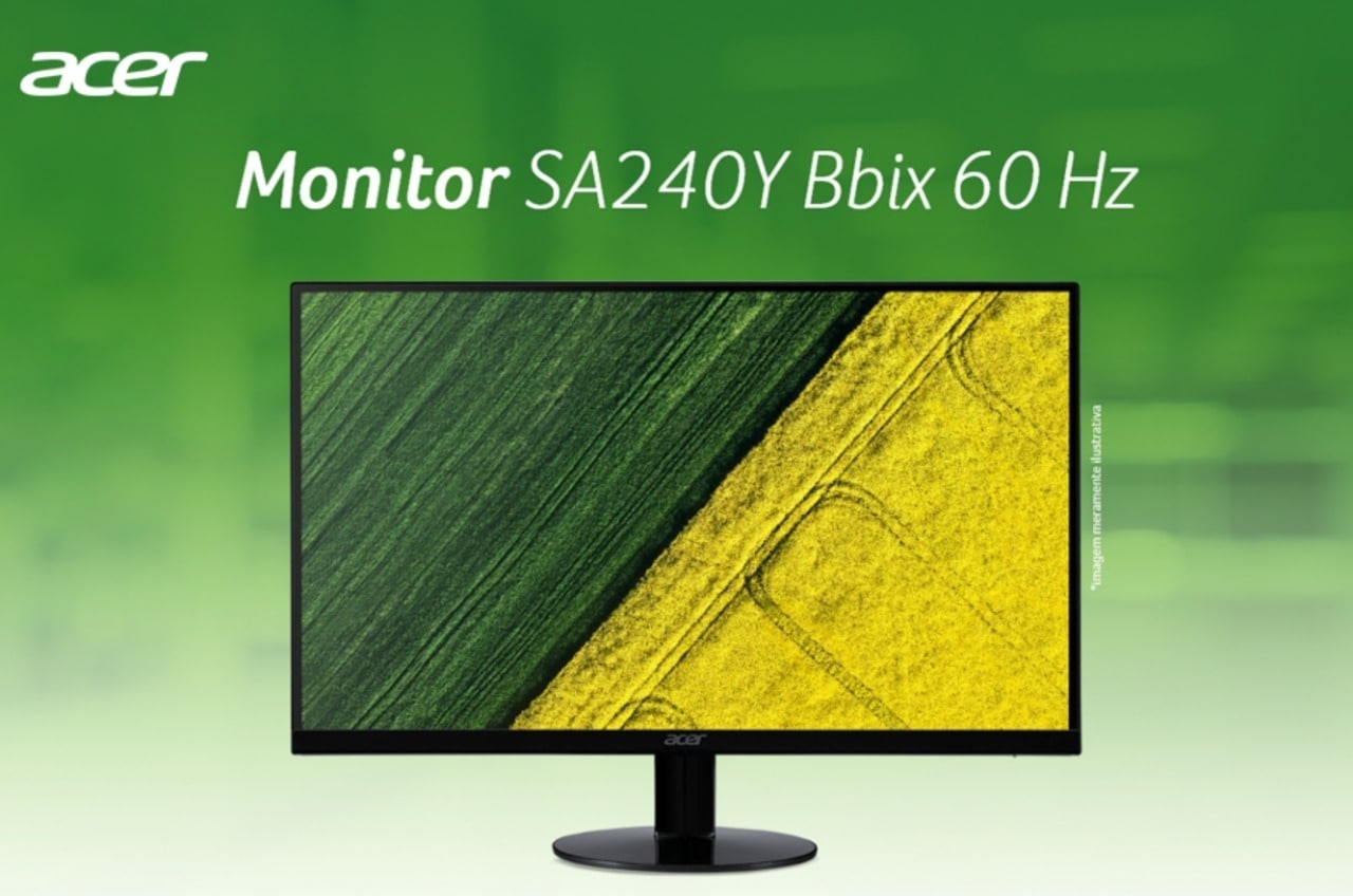 ACER Monitor SA240Y 23.8″ 1920×1080 FHD IPS, PRETO