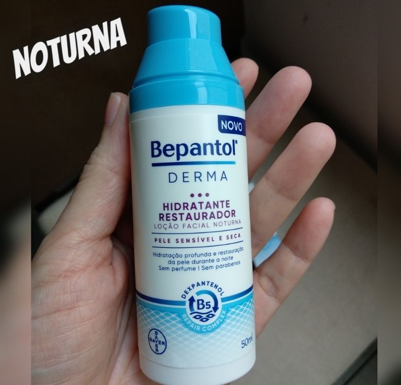 Bepantol Derma Hidratante Restaurador Loção Facial Noturna 50ml, Bepantol
