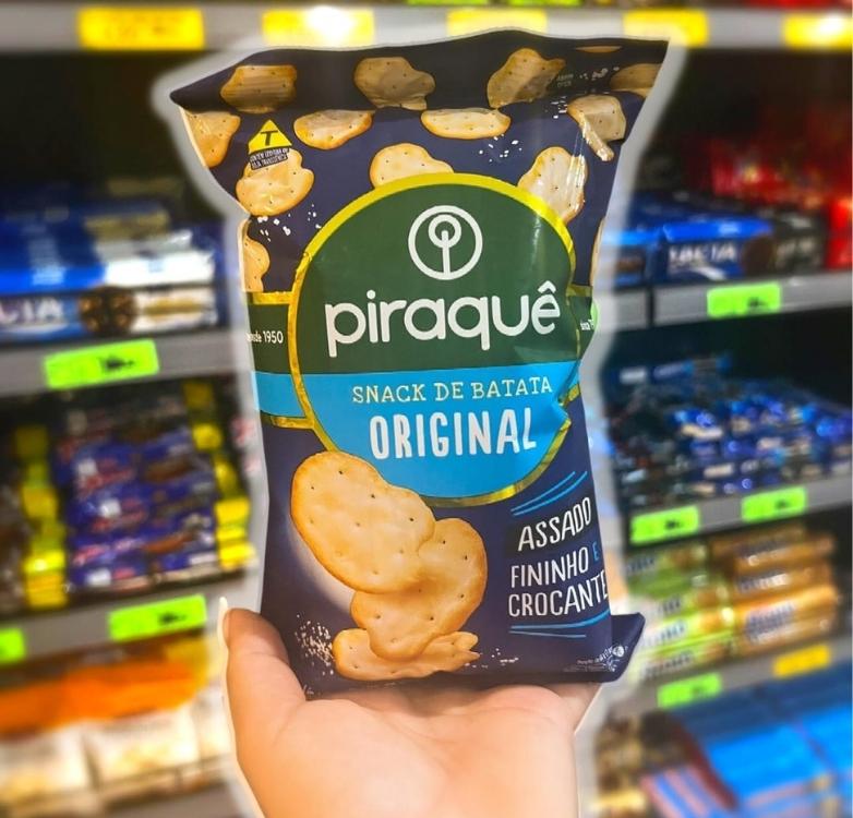 Snack de Batata Piraquê Pacote 60g (Cebola e Salsa, Original, Churrasco)