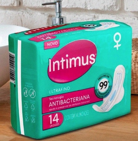 Absorvente Intimus Antibacteriano Ultrafino 14 unidades