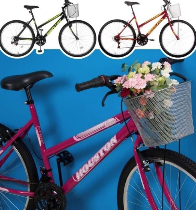 Bicicleta Aro 26 Houston Foxer Maori Aço – Freio V-Brake 21 Marchas