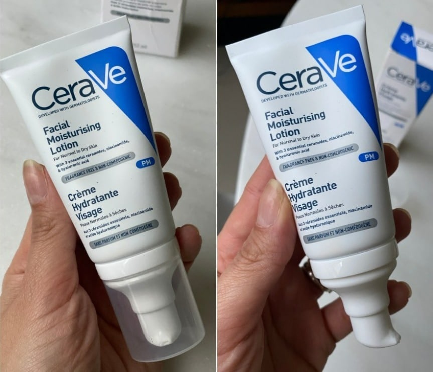 CeraVe, Loção Hidratante para o rosto, com Ácido Hialurônico, Niacinamida, Textura ultra fluida, 52ml