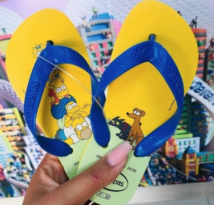 Chinelo Havaianas Simpsons Infantil Menino – Original, LEGÍTIMAS