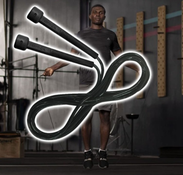 Corda de Pular Muvin Basics Tamanho Ajustável em PVC – Corda de Saltos Com Velocidade Para Treino Funcional – Exercícios – Cross Training – Academia – Tamanho Máximo 3,15 Metros – Várias Cores