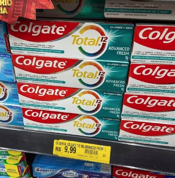 Creme Dental Colgate Total 12 Advanced Fresh 90g