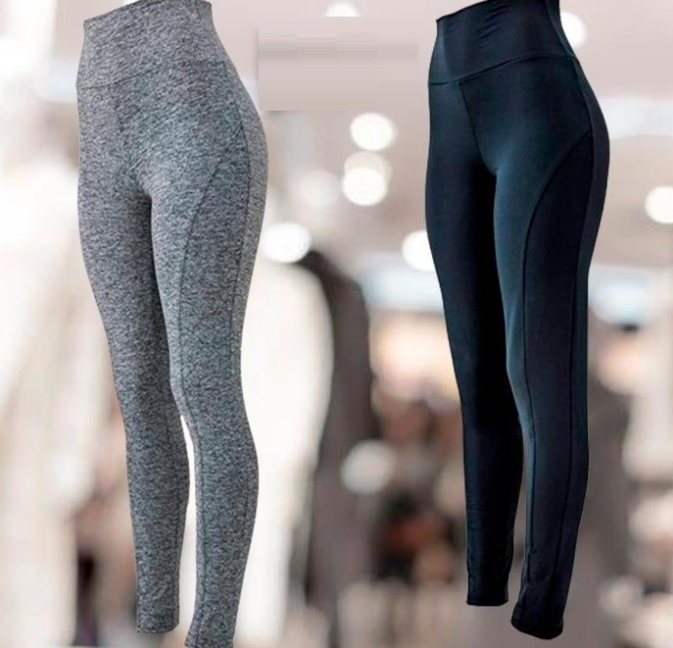 KIT 2 Leggings Montaria Suplex Cós Alto