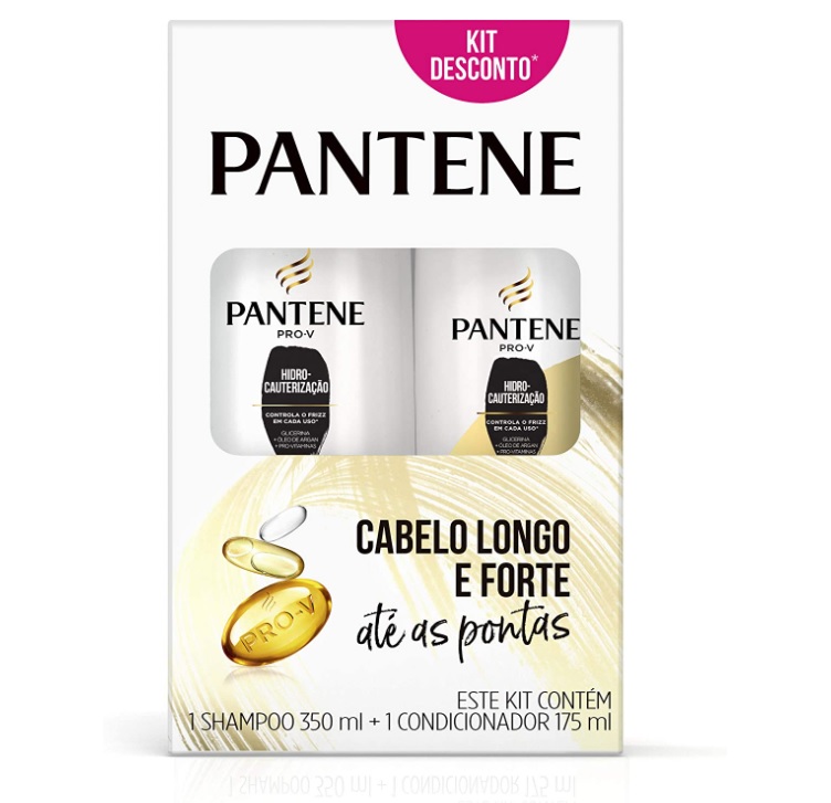 Kit Pantene Hidro-Cauterização Shampoo 350ml + Condicionador 175ml