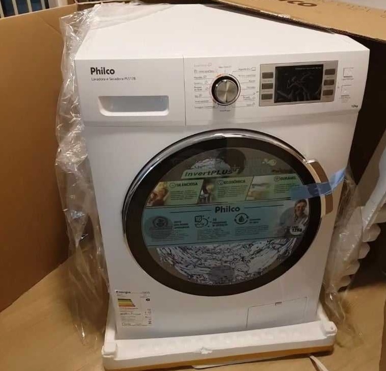 Lavadora de Roupa Philco Inverter 12Kg Branca PLR12B – 220 Volts