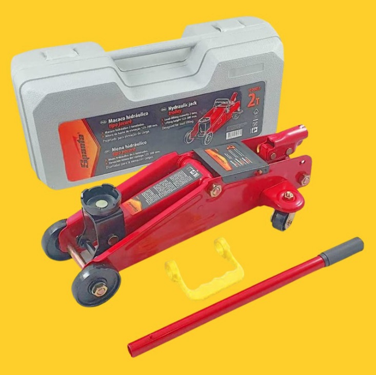 Macaco Hidráulico Tipo Jacaré De 2 Toneladas Com Elevação De 135-300 Mm Sparta