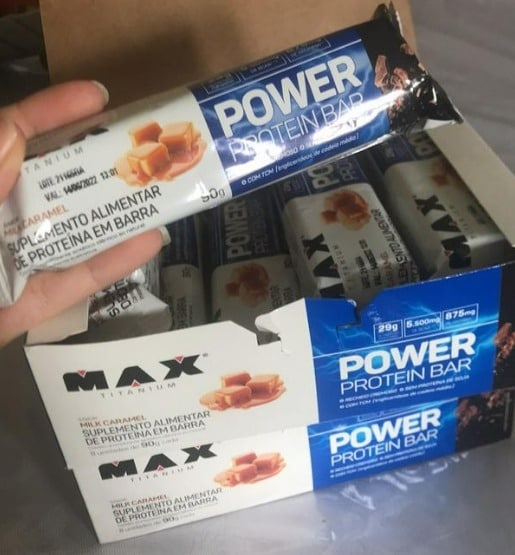 Power Protein Bar Caixa com 12 Unidades (492g) – Napolitano