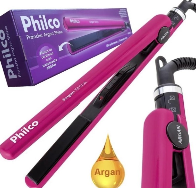 Prancha Modeladora PHILCO Argan Shine