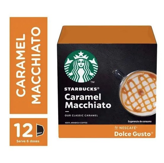 STARBUCKS ® Caramel Macchiato by NESCAFÉ ® Dolce Gusto ® 12 Cápsulas