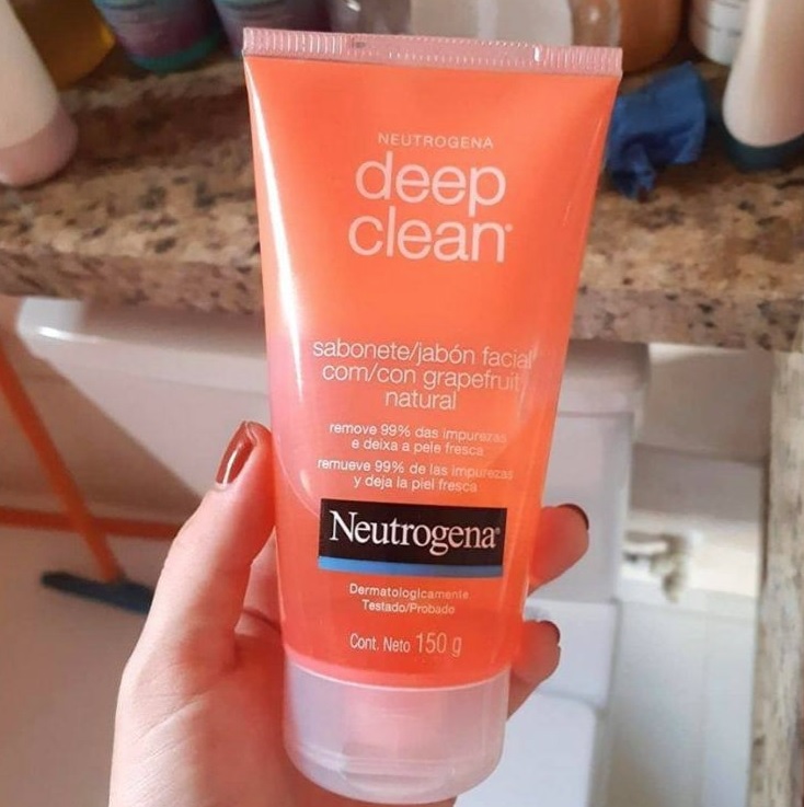 Sabonete Facial Deep CleanGrapefruit, Neutrogena, 150g