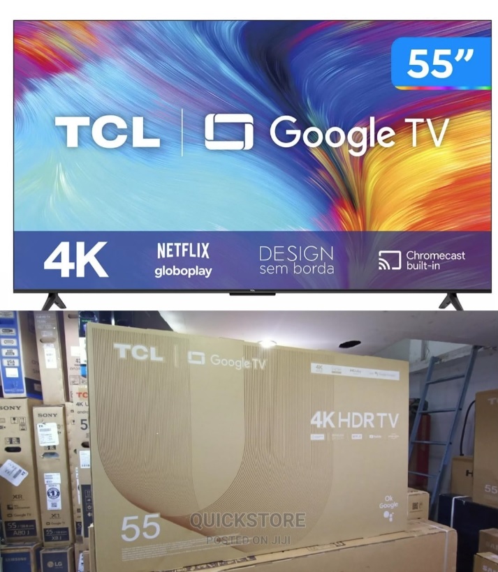 Smart TV 55” 4K LED TCL 55P635 VA Wi-Fi – Bluetooth HDR Google Assistente 3 HDMI 1 USB
