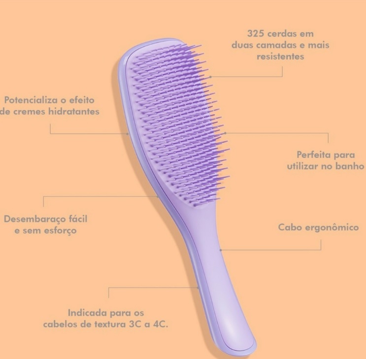 Tangle Teezer Wet Detangler Curly – Escova de Cabelo