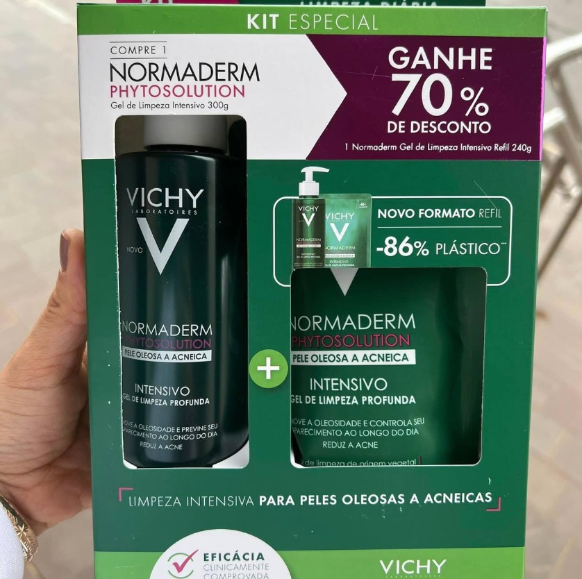 Vichy Phytosolution Normaderm Kit – Gel de Limeza Intensivo + Refil