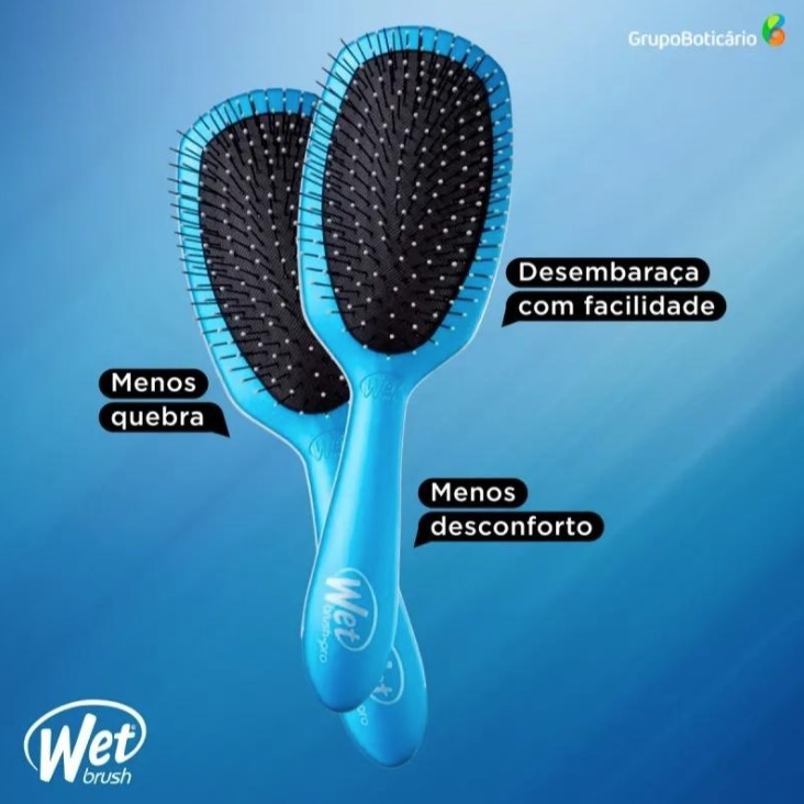 Wet Brush Pro Epic Professional Deluxe Detangler Azul – Escova de Cabelo