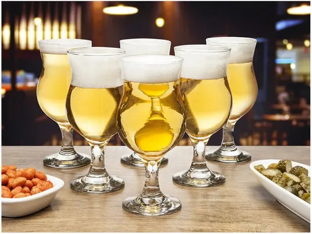 Jogo de Taças para Cerveja Vidro 6 Peças 400ml – Ruvolo Panama