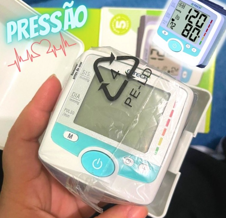 Aparelho de pressão automático de pulso Gtech mod. GP 200, G-Tech