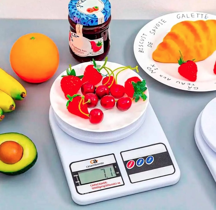Balança Digital de Cozinha 10kg Branca – Casambiente