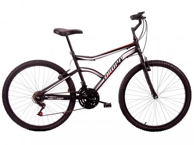 Bicicleta Aro 26 Dropp Sport Aço Freio V-brake – 18 Marchas
