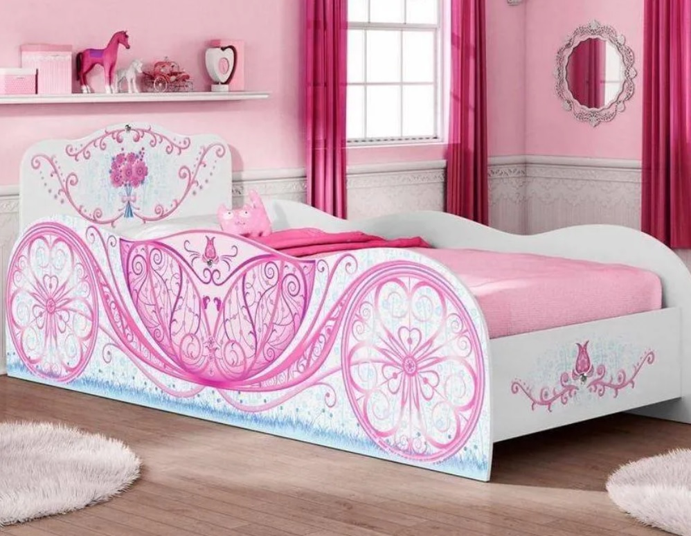 Cama Infantil Móveis Estrela – Carruagem 88x188cm
