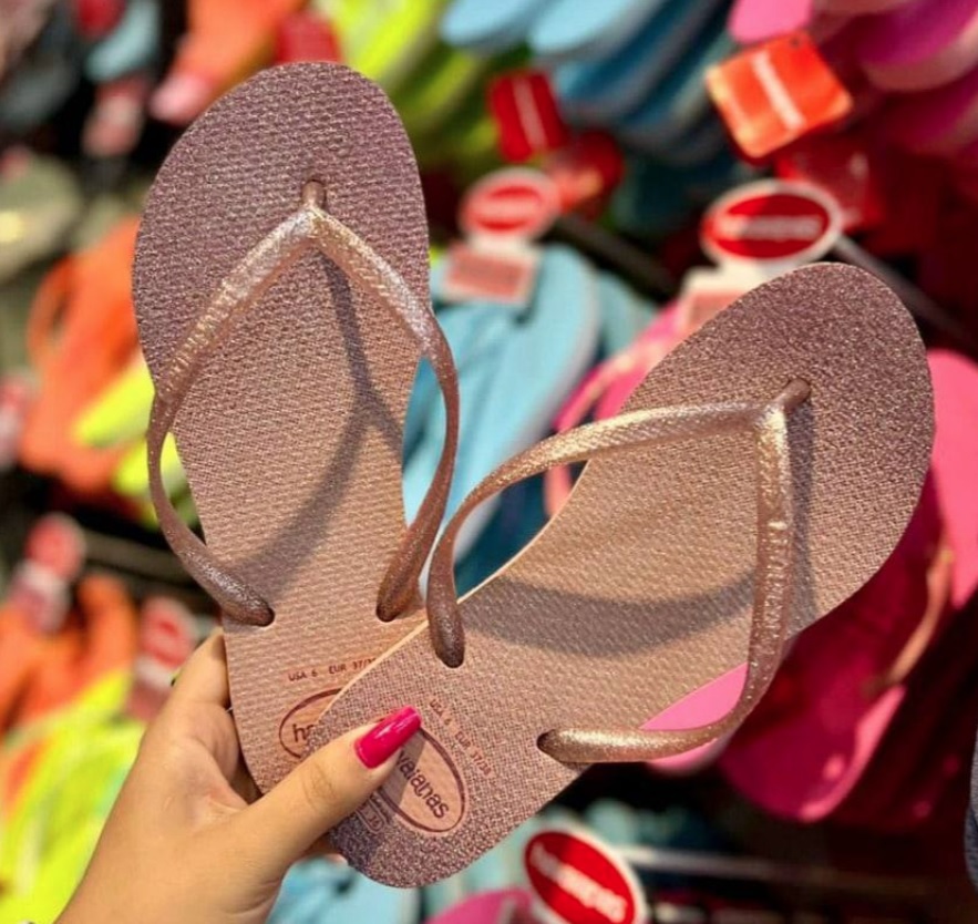 Chinelo Slim Gloss, Havaianas, Feminino