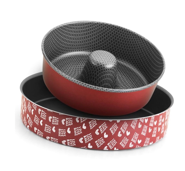 Conjunto de Assadeiras 2 Peças Enjoy em Alumínio com Revestimento Antiaderente – Vermelho
