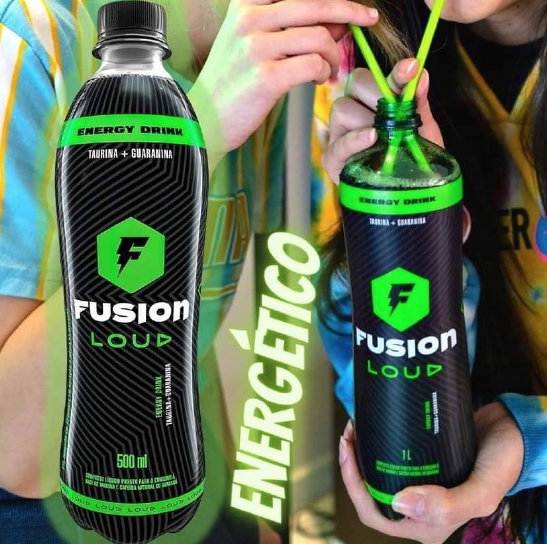 Energético Fusion, Garrafa Pet com 500ml